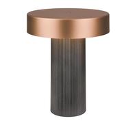 BRILONER - Rechargeable LED Table Lamp, Stepless Touch Dimmer, IP44, USB-C Charging, Replaceable Battery, Night Light, Bedside Lamps, Battery Lamp, 16 x 20 cm, Anthracite Bronze Metallic