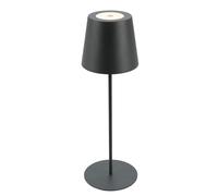 BRILONER Anthracite IP44 2.5W Rechargeable LED Table Lamp in Black Briloner Black
