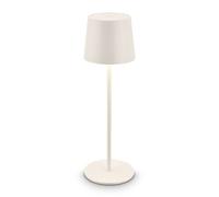 BRILONER - Rechargeable LED Table Lamp, Reading Light, Touch Control, Dimmable, Replaceable Battery & LED Board, Outdoor Camping Lights, Bedside Lamps, Cordless, Garden Light, 11x33cm, Off White