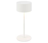 BRILONER - Rechargeable LED Table Lamp with Light Edge, Stepless Touch Dimmer, IP44, USB-C Charging Cable, Replaceable Battery, Night Light, Bedside Lamps, Battery Lamp, 8 x 19 cm, Off White