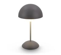 BRILONER - Rechargeable LED Table Lamp with Touch, Dimmable, IP44 Waterproof, Battery Table lamp, Bedside Lamps, Reading Light, Night Ligh, Outdoor, Mushroom Lamp, 16 x 29 cm, Anthracite