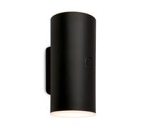 Briloner - Rechargeable LED wall Light with Touch, dimmer increments, 15 min Timer, Outdoor wall Lights, 15.5x7x8 cm (hxxd), Black