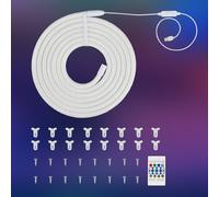 Briloner RGBIC LED rope light, white, length 5 metres, USB
