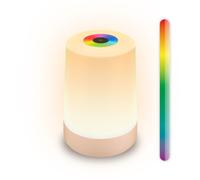 BRILONER RGBW Cordless Beige Battery Powered LED Table Lamp Briloner Beige