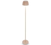 BRILONER - Riffle LED Rechargeable Floor lamp IP44 with Touch, 19x124 cm, dimmable, Memory Function, Replaceable Battery, Battery Floor lamp, Stand lamp, German Design Award Winner 2025, Beige