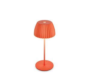 BRILONER Riffle Mini Dimmable Rechargeable USB C Design Award LED Table Lamp in Orange Briloner Orange