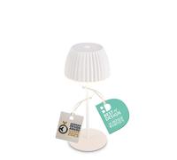 BRILONER - Mini Rechargeable LED Table lamp IP44 with Light Edge, Touch, Replaceable Battery, LED Light, Battery Table lamp, Bedside lamp, German Design Award Winner 2025, 8.5x20 cm, White