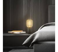 Briloner Rist table lamp, black/gold, height 22 cm, metal