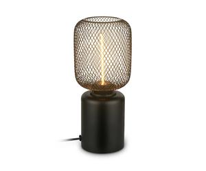 Briloner Rist table lamp, black, height 22 cm, metal