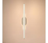 Briloner Ruth LED wall light, light grey/brown, height 60 cm, 3,000 K