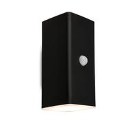 BRILONER Sensor Black 2x6W Battery Powered LED Outdoor Wall Light Briloner Black
