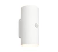 BRILONER Sensor White 2x6W Battery Powered LED Outdoor Wall Light Briloner White