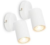 BRILONER 1 Light White Matt Metal LED Spotlight Briloner White