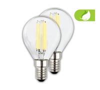 BRILONER Set of 2 E14 Warm White LED Bulbs Class A Briloner White