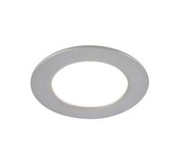 BRILONER - Set of 3 LED recessed spotlights, 230 V, LED Bathroom spotlights, IP44, Ceiling spotlights, Flat LED spotlights, Adjustable Light Colour, matt Chrome