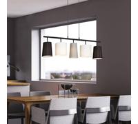 Briloner Shades pendant light with 5 fabric lampshades