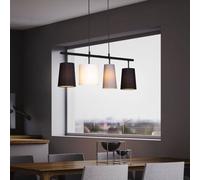 Briloner Shades pendant light with four textile shades
