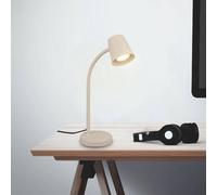 Briloner Skriva table lamp, beige, metal, GU10, 38 cm, swivelling