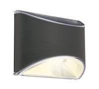 BRILONER Solar Lights for Outdoor Hanging, LED Wall Light Outdoor, Wall Lamp Indoor, LED Spotlight Outdoor, Outdoor Lamp Wall, Solar Lamp Outdoor Includes Battery, Automatic On and Off, Anthracite