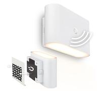 BRILONER Sticklights - Rechargeable Wall Light Without Wiring and Drilling, Motion Detector, Magnetic, LED, Sticky Wall Lights, Battery lamp, 16x9.5x6.5 cm, White