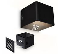 BRILONER Sticklights - Rechargeable Wall Light Without Wiring and Drilling, Motion Sensor, Magnetic, LED, Battery, Sticky Wall Lights, 10x8x10 cm, Black