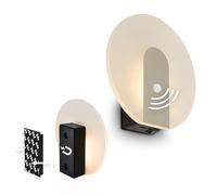 BRILONER Cordless Wall Light Rechargeable Lamp Motion Sensor Nickel Matt in Metallic Silver Briloner Metallic Silver