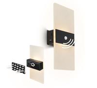 BRILONER Sticklights - Rechargeable wall Light Without Wiring and Drilling, Motion Sensor, Magnetic, Sticky wall Lights, Battery, LED, 22x4x10 cm, Black