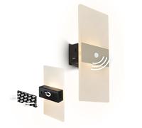 BRILONER Sticklights - Rechargeable Wall Light Without Wiring and Drilling, Motion Sensor, Magnetic, Sticky Wall Lights, Battery LED, 22x4x10 cm, Gold-Coloured