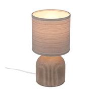 BRILONER - Table Lamp with Lampshade, Cable Switch, Ceramic Base Bedside Lamp for Reading Decorative for Corridor Office