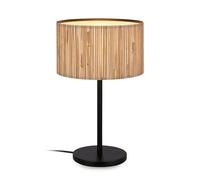 BRILONER - Table lamp with Seagrass lampshade, Cable Switch, E27, max. 10 W, lamp, Boho, Esthetic, Night lamp, Table lamp, Decorative lamp, Corridor lamp, Office lamp,