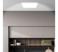 Briloner Tava A LED ceiling lamp, CCT, 29 x 29 cm, white, remote control