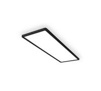Briloner Tava A LED ceiling light, 58 x 20 cm, plastic, black