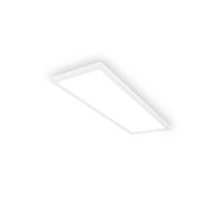 Briloner Tava A LED ceiling light, 58 x 20 cm, plastic, white