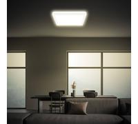 Briloner Tava LED ceiling light, white, 24 x 24 cm, plastic