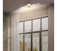 BRILONER - LED Ceiling Light with Warm White Light, Corner Profiles, LED Light, Ceiling Lights for Living Room, Ceiling Lights Bedroom, Ceiling Light Lounge, 78.5 X 16 X 7.5 cm, Coffee