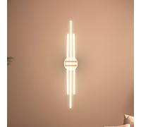 BRILONER - LED Ceiling Light with Warm White Light, Corner Profiles, LED Light, Ceiling Lights for Living Room, Ceiling Lights Bedroom, Ceiling Light Lounge, 98 X 16 X 7.5 cm, Coffee