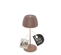BRILONER Touch Dimmable Battery Powered Wireless Indoor Outdoor LED Table Lamp in Beige Briloner Beige