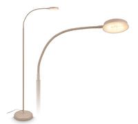 BRILONER - Touch Lamp, Dimmable, Swivel, Memory Function, Reading Lamp, Living Room, Bedroom, 125.5 x 21 x 45 cm, Beige