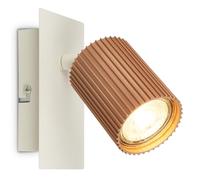 BRILONER - Wall Light, Adjustable, GU10 Socket, max. 9W, Wall Lamp, Bedside Lamps, Reading Light, Lounge, Bedroom Lamp, Kitchen, Spotlight, Hall, Living Room, 13x8x9 cm, Warm Grey Coffee