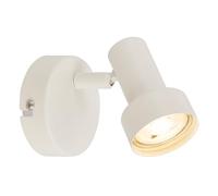 BRILONER - Wall Light, Adjustable, GU10 Socket, max. 9W, Wall Lamp, Bedside Lamps, Reading Light, Lounge, Bedroom Lamp, Kitchen, Spotlight, Hall, Living Room, 8 x 10.5 cm, Off White
