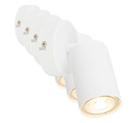 Briloner - Wall Light, Adjustable Spotlight for Wall or Ceiling, GU10 Socket, max 9W, Wall Lamp, Indoor Wall Lights, Bedside Wall Lamp, Living Room, Bedroom, LED wall Light, 8x15.5 cm, White