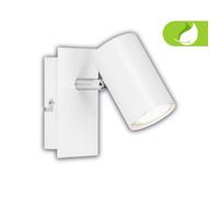 Wall Light LED Spotlight GU10 2W 450lm Adjustable Indoor Lamp 123mm Metal White [EEK: A]