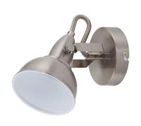 BRILONER Wall Light Retro Industrial Spotlight E14 Rotatable Metal Chrome in Silver Briloner Silver
