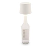 BRILONER White Bottle Light USB Rechargeable Table Lamp Cordless Outdoor Briloner White