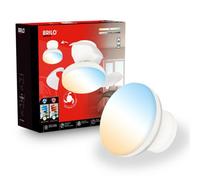 Briloner Ravan LED ceiling fan, white DC motor, Ø 44 cm, CCT