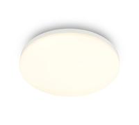 BRILONER White Ceiling Light LED 18W, 1850lm, 3000K Warm White Bedroom 260x60mm Briloner White