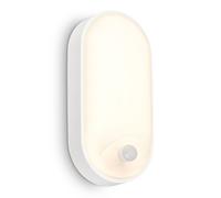 BRILONER - LED Wall lamp Outdoor IP65 with Motion Detector, up to 6m Range, 100 Degree Detection, Outdoor lamp, Outdoor Wall Light, Outdoor LED Spotlight, Outdoor Lighting, 22x10.5x6 cm, White