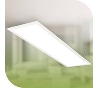BRILONER White LED Ceiling Light Panel 13.5W 2900lm Ultra Efficient 100cm Briloner White