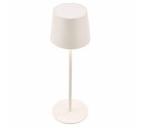 BRILONER - LED Table lamp Cordless IP44 with Touch, dimmable, Rechargeable Battery & Light Source Interchangeable, Bedside, Reading Light, Outdoor, 11 x 33 cm, Off-White