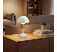 BRILONER White Rechargeable LED Table Lamp Desk Night Light Dimmable Cordless Briloner White